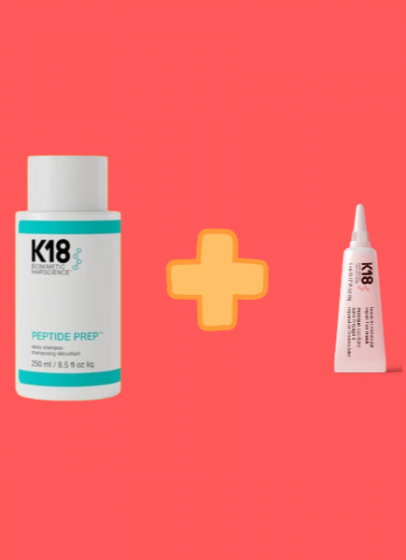 K18Peptide™  Detox Shampoo 250ml + K18Peptide™ Leave-in molecular repair hair mask 5ml 